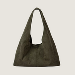 Green bag on a white background